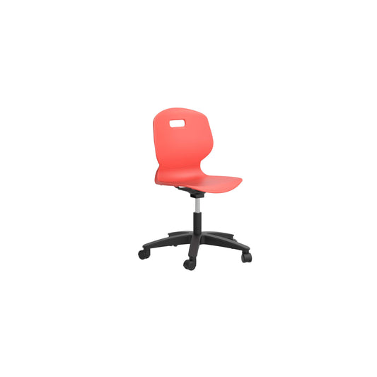 Titan Arc Swivel Chair | Coral