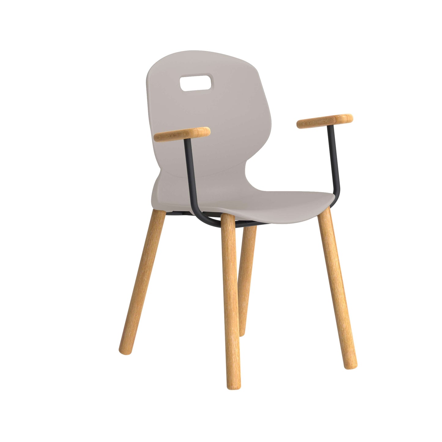 Titan Arc Wooden Four Leg Frame with Arms | Size 5 | Grey