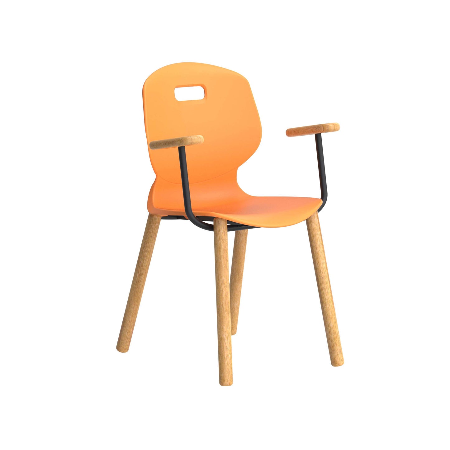 Titan Arc Wooden Four Leg Frame with Arms | Size 5 | Marigold