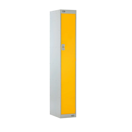 Locker | 1 Door | 300mm Deep | Yellow/Grey