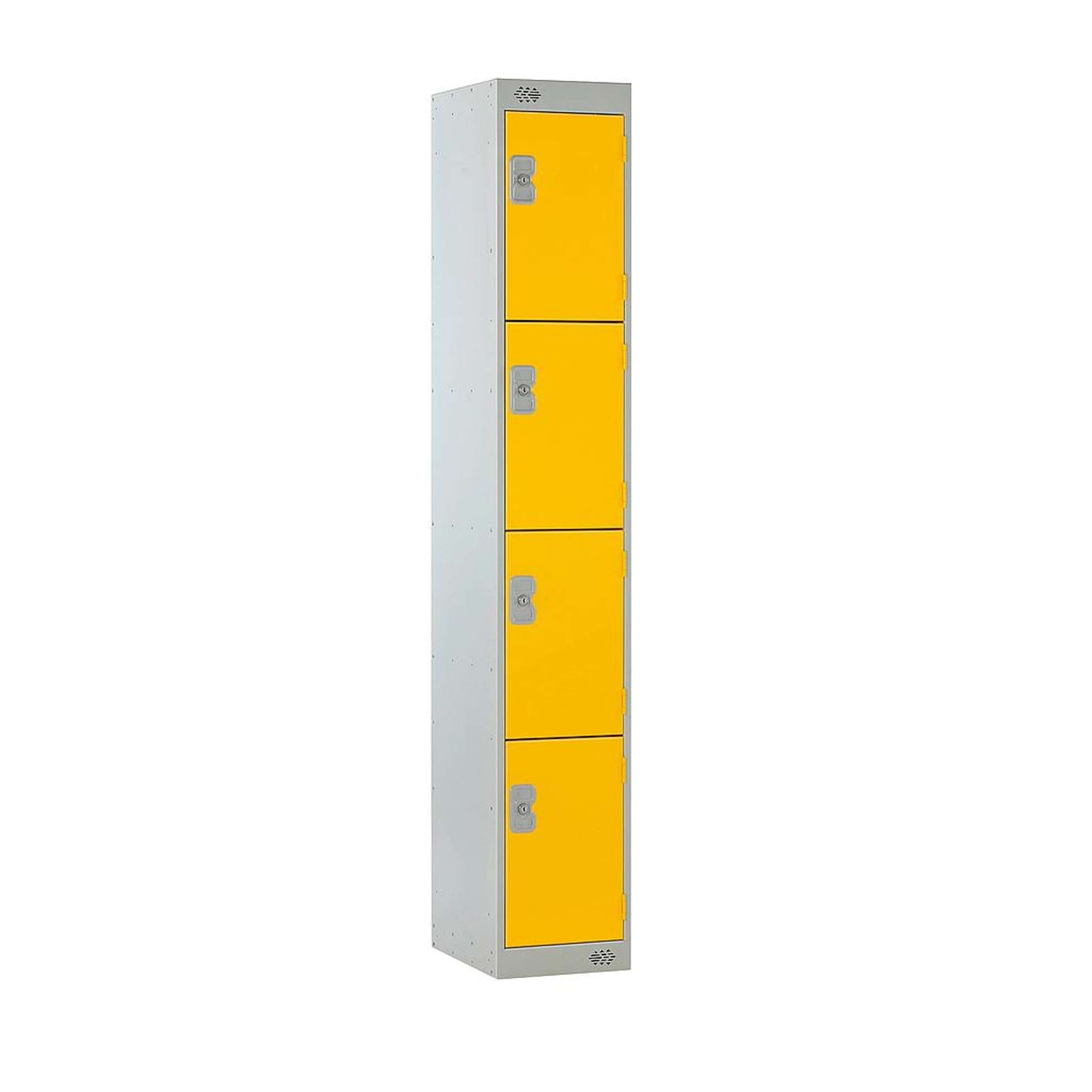 Locker | 4 Door | 450mm Deep | Yellow/Grey