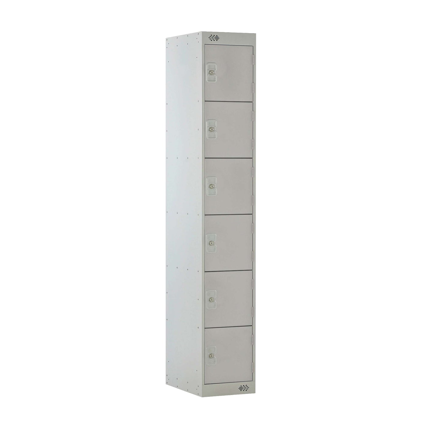 Locker | 6 Door | 300mm Deep | Light Grey/Grey