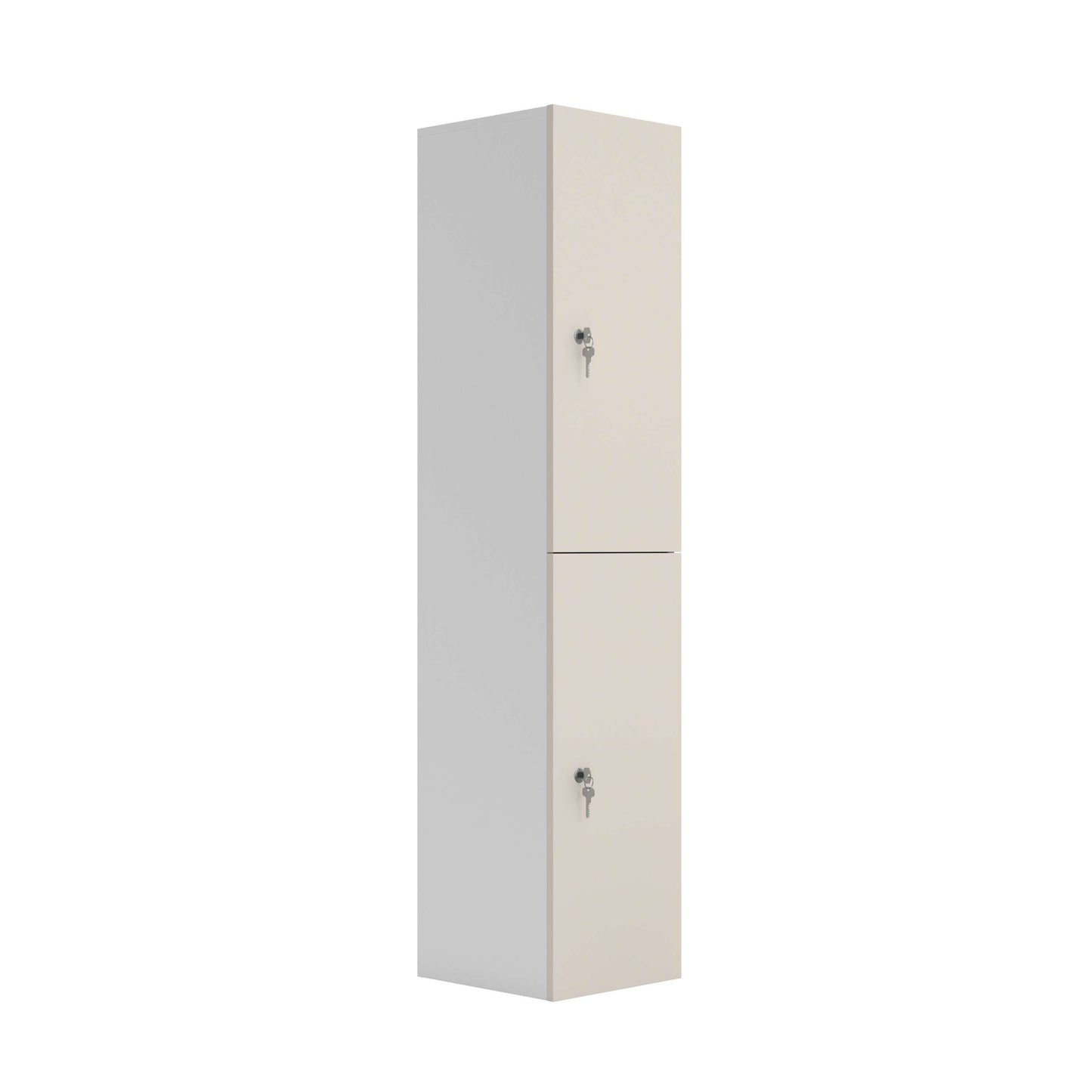 Wooden Locker (FSC) | 2 Doors | Grey