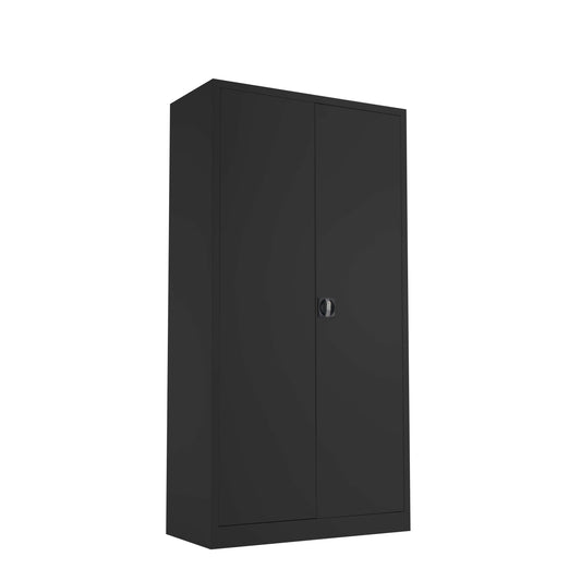 TC Steel Double Door Cupboard | 1790mm | Black
