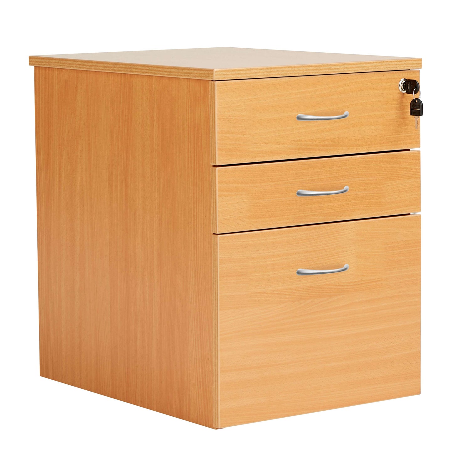 High Mobile Pedestal 3 Drawer (FSC) | Beech