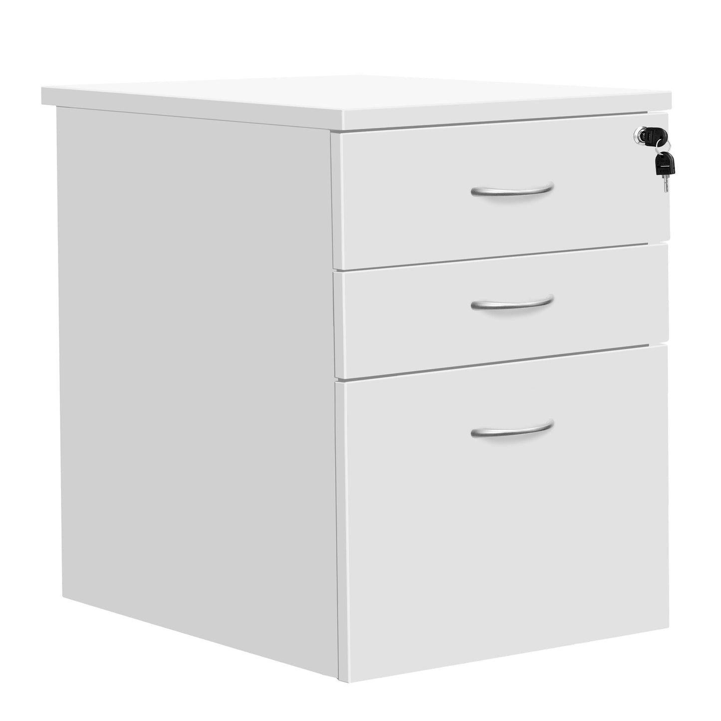 High Mobile Pedestal 3 Drawer (FSC) | White
