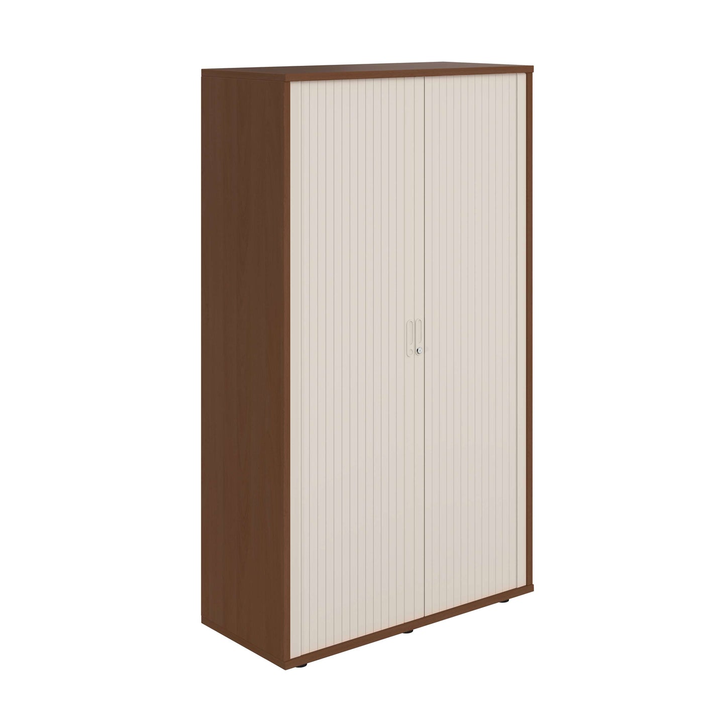 Wooden Side Opening Tambour (FSC) | 1920mm High | Dark Walnut