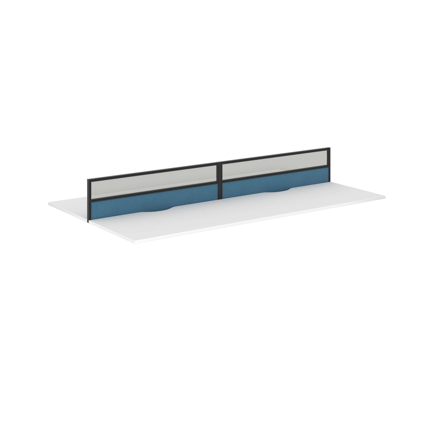 Toolrail Type 3 Half Glazed Screen | 1400mm | Black Frame | Unlimited Band 2