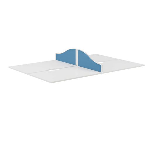 Panel Type 5 Wave Return Screen | 800mm | White Frame | Unlimited Band 1