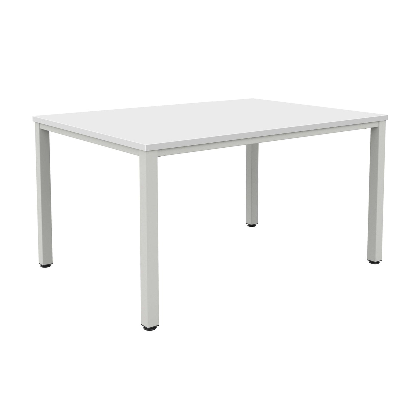 Fraction Infinity Rectangular Meeting Table (FSC) | 1400 X 800 | White/Silver