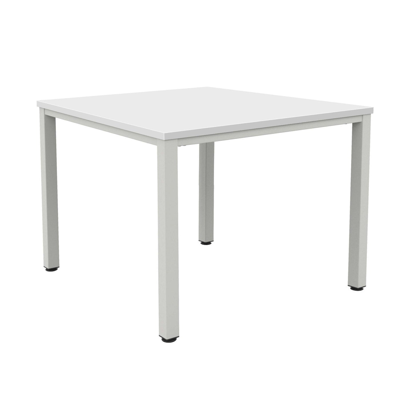 Fraction Infinity Square Meeting Table (FSC) | 1600 X 1600 | White/Silver