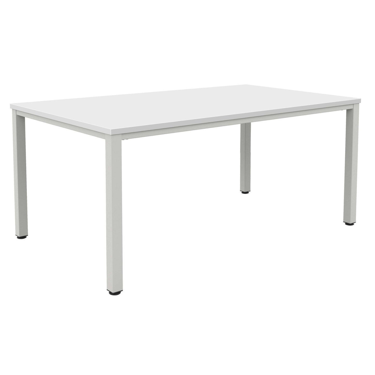 Fraction Infinity Rectangular Meeting Table (FSC) | 1600 X 800 | White/Silver