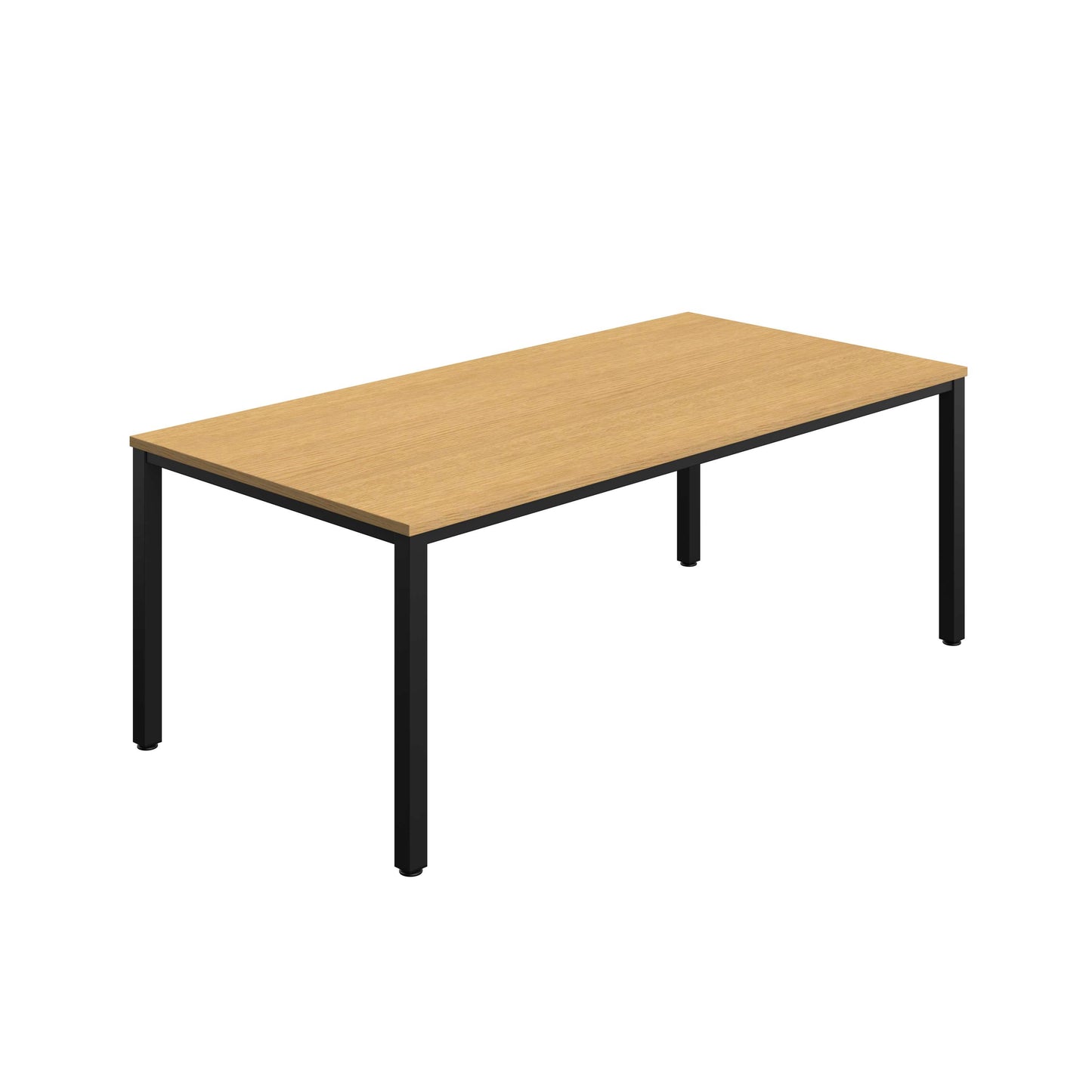 Fraction Infinity Rectangular Meeting Table (FSC) | 2000 X 1000 | Sorano Oak/Black