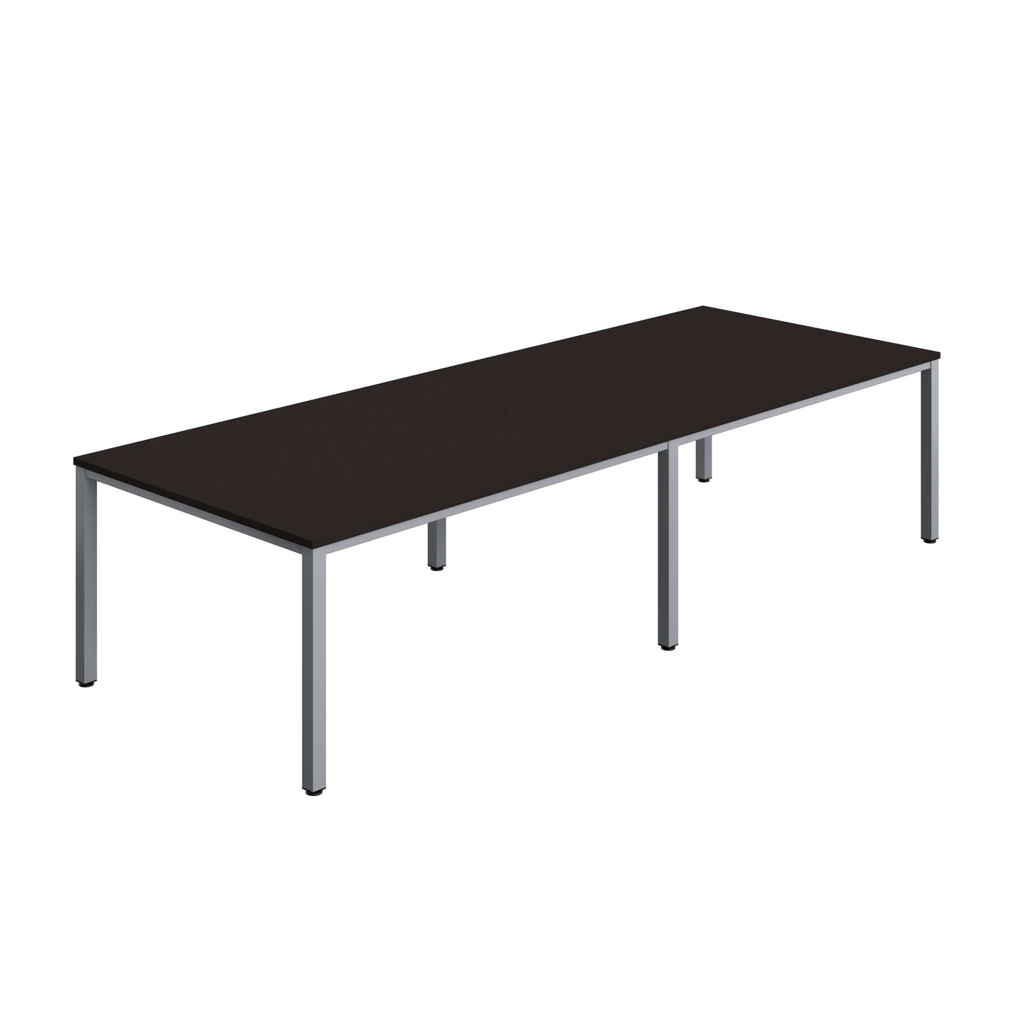 Fraction Infinity Rectangular Meeting Table (FSC) | 3200 X 1200 | Anthracite/Silver