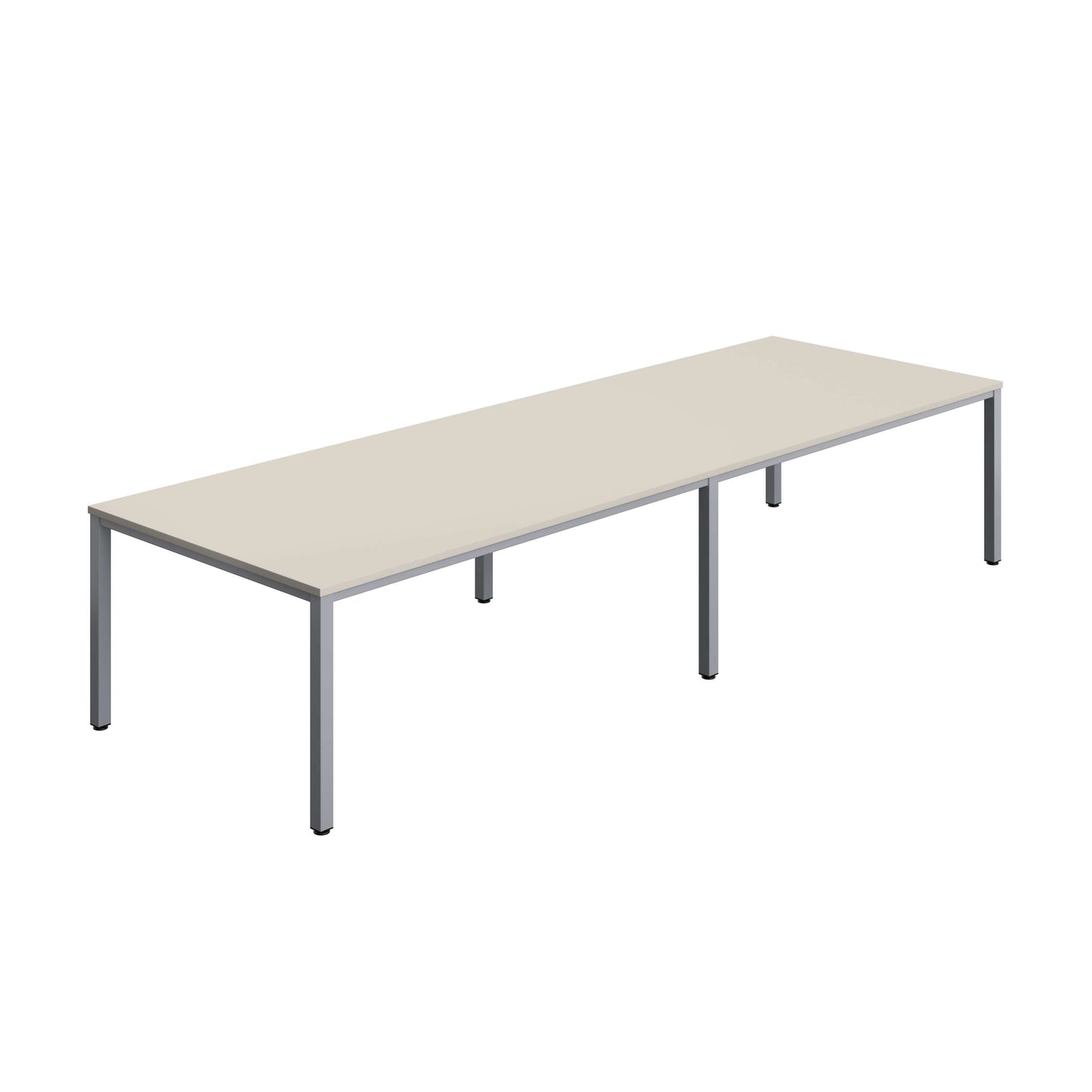 Fraction Infinity Rectangular Meeting Table (FSC) | 3600 X 1200 | Grey/Silver