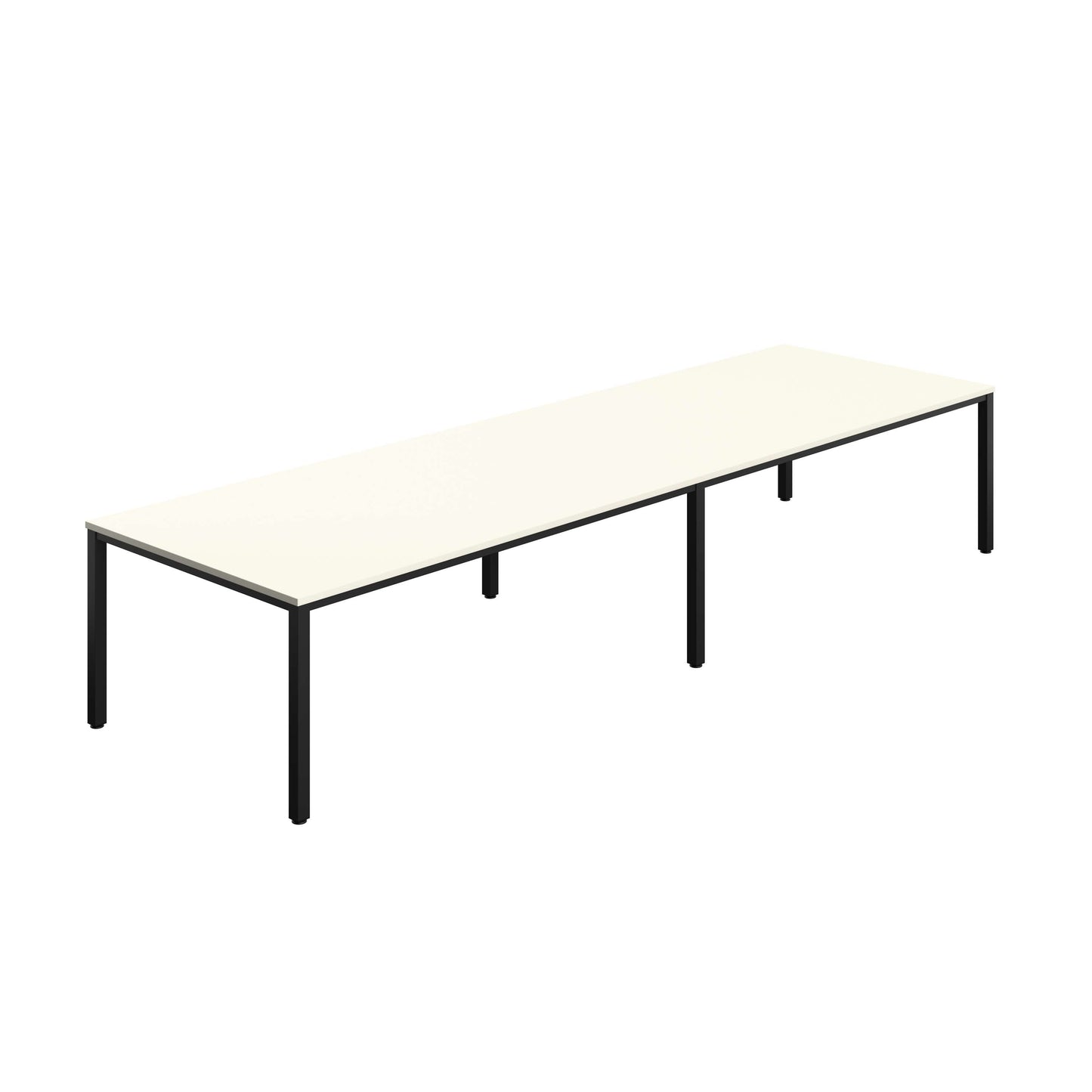 Fraction Infinity Rectangular Meeting Table (FSC) | 4000 X 1200 | White/Black