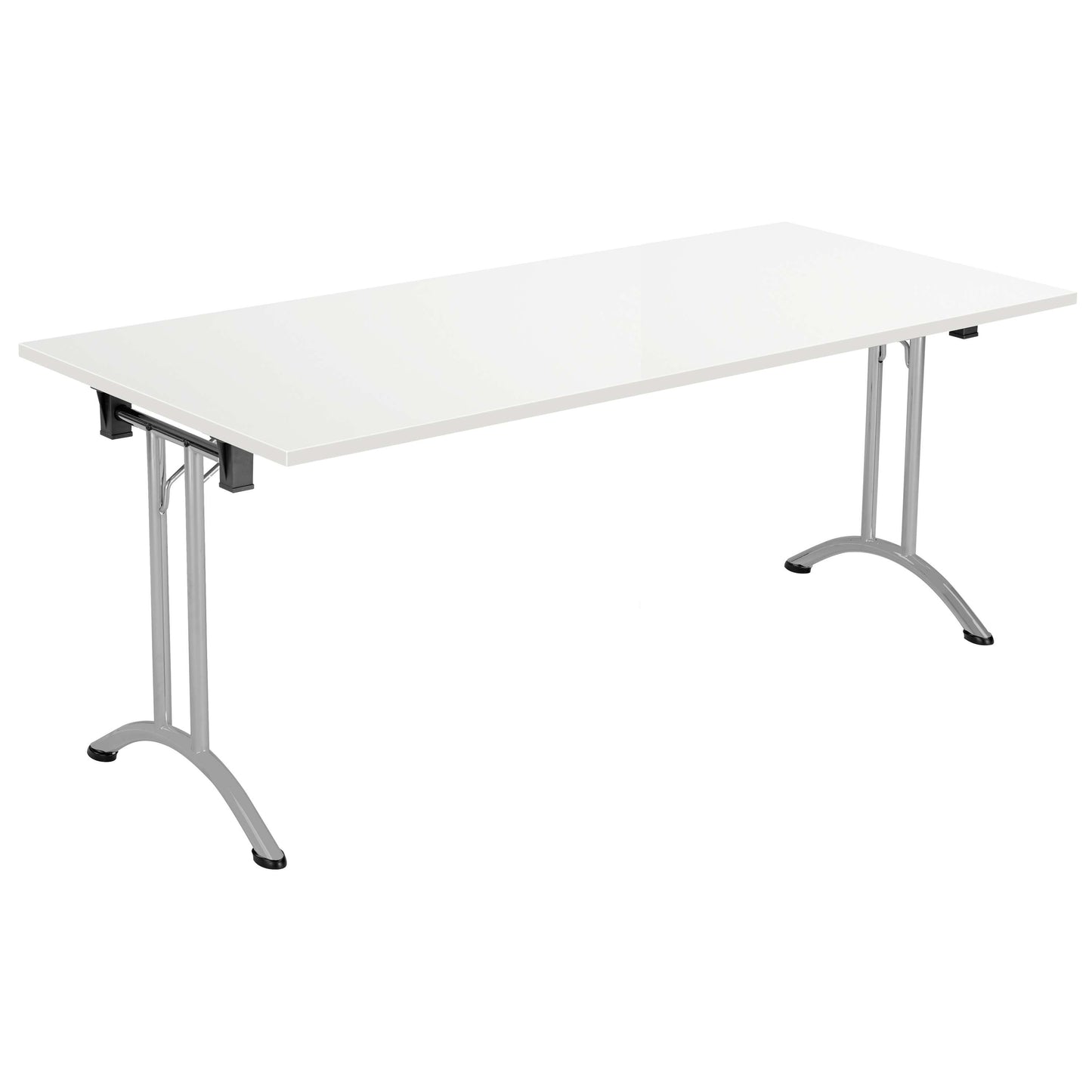 One Union Rectangular Folding Table (FSC) | 1600 X 700 | White/Silver