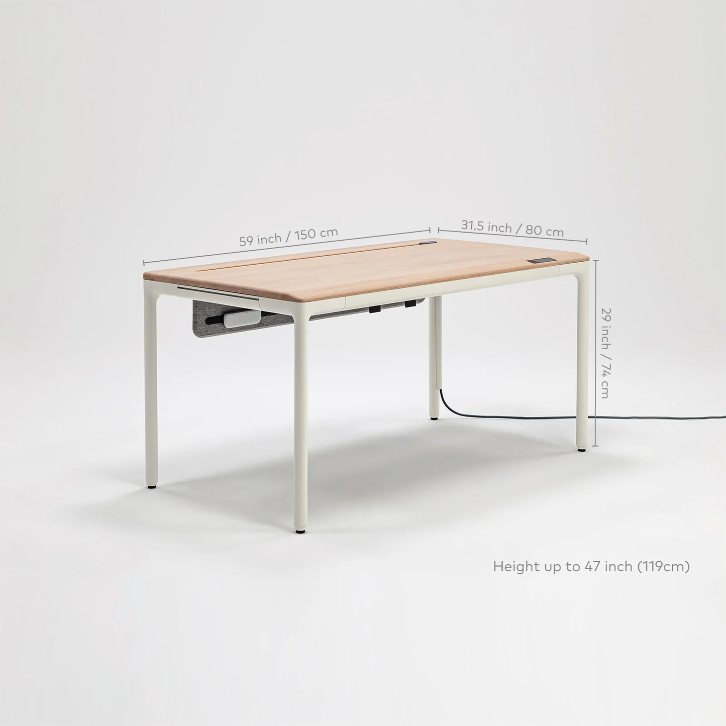 Tenon ALXR Smart Adjustable Desk - Modular sit-stand desk with a built-in touchscreen