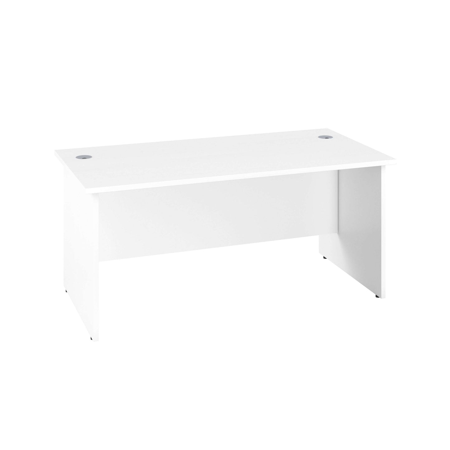 Panel Rectangular Desk: 800mm Deep | 1200X800 | White/White