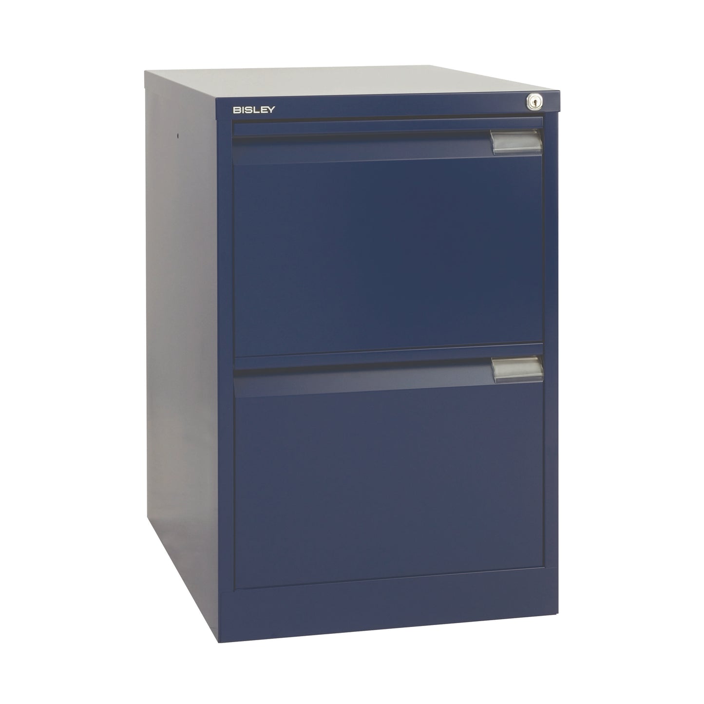 Bisley 2 Drawer Classic Steel Filing Cabinet | Blue