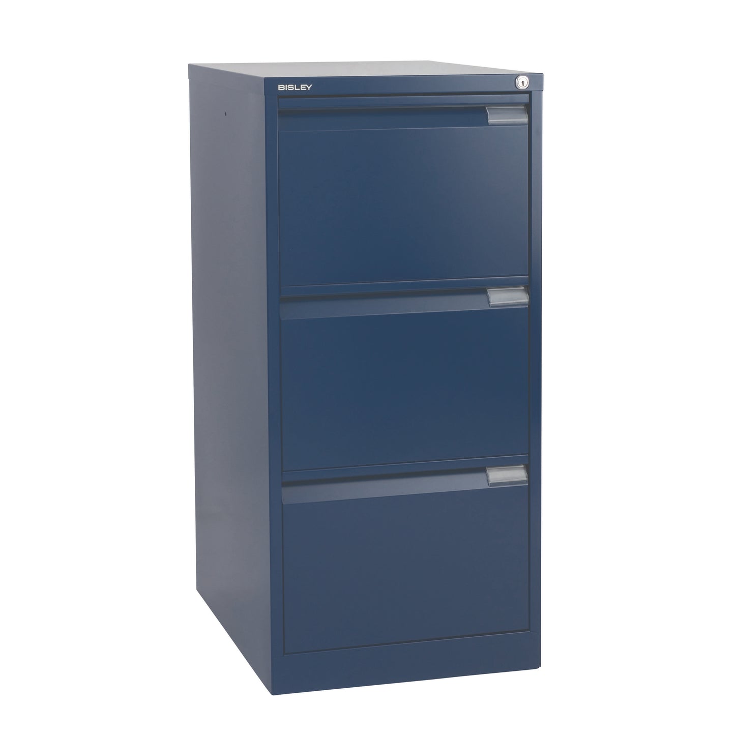 Bisley 3 Drawer Classic Steel Filing Cabinet | Blue