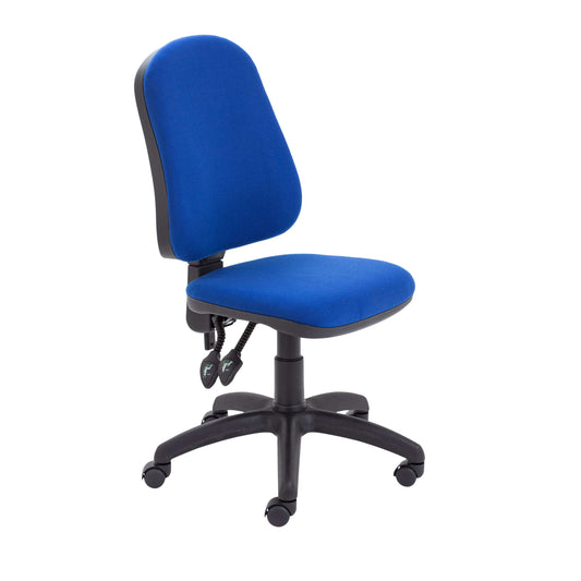 Calypso 2 High Back Operator Chair | No Arms | Royal Blue