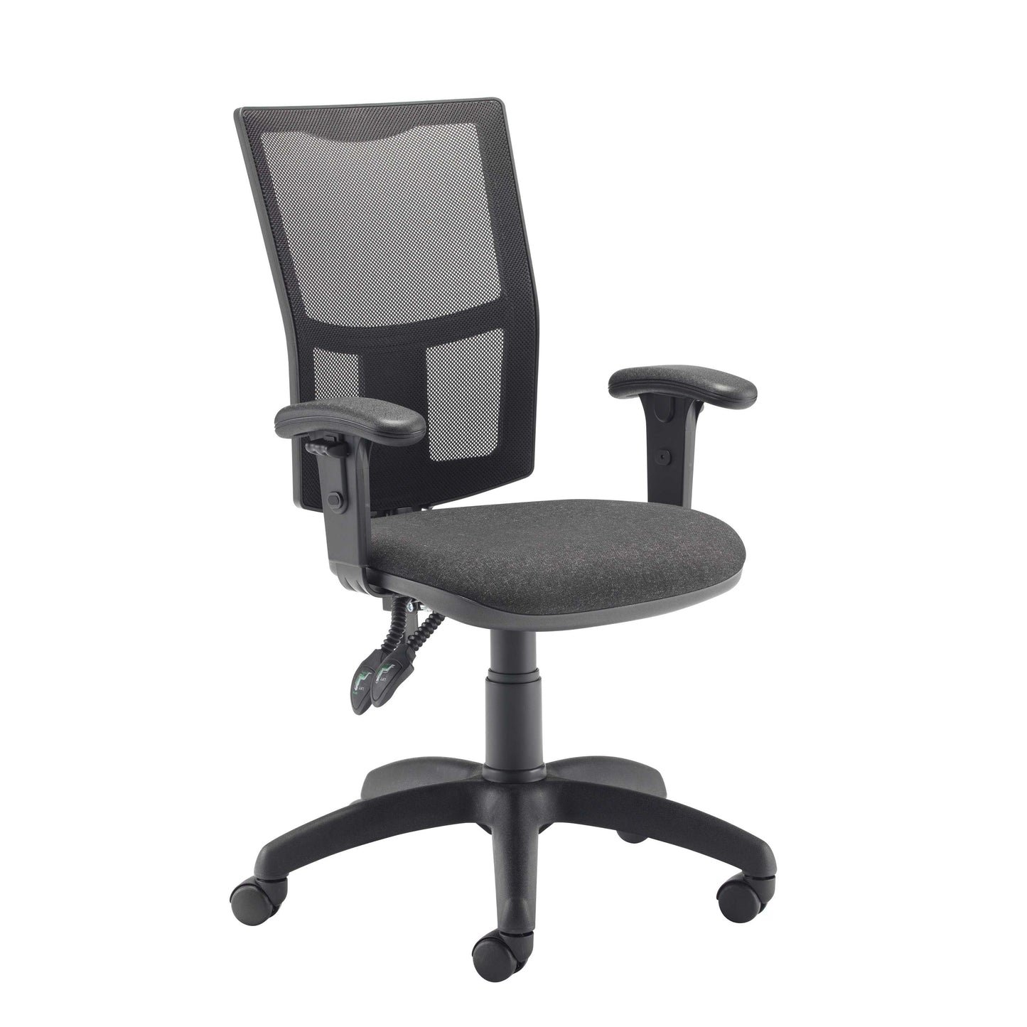 Calypso 2 Mesh Office Chair | Adjustable Arms | Charcoal