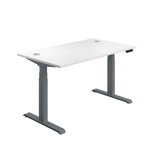 Economy Sit Stand Desk (FSC) | 1200 X 800 | White/Graphite