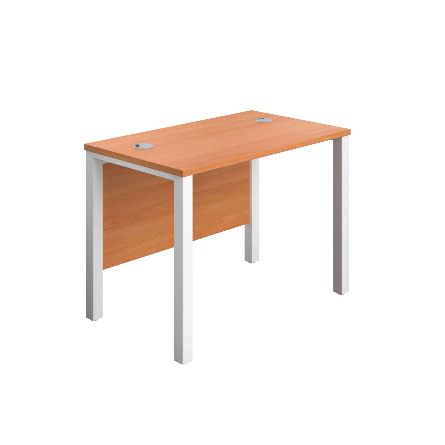 Goal Post Rectangular Desk (FSC) | 1000X600 | Beech/White
