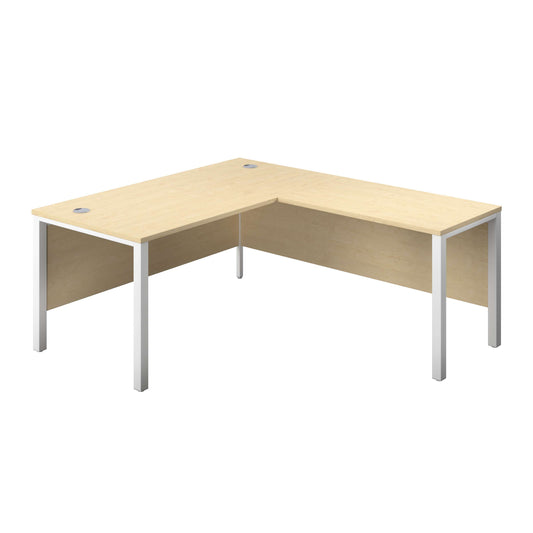 Goal Post Right Hand Return Desk (FSC) | 1600X800 | Maple/White