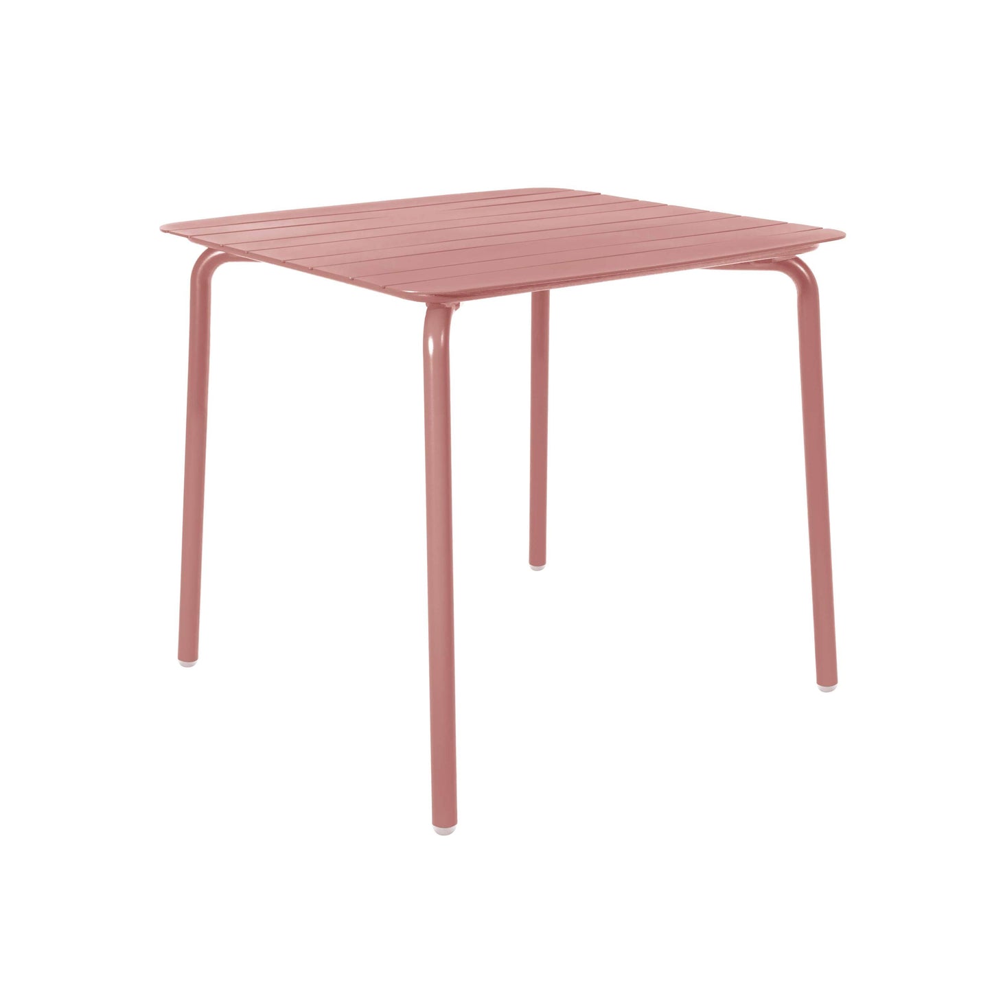 Breeze Aluminium Slatted Table | Square | Brick Dust