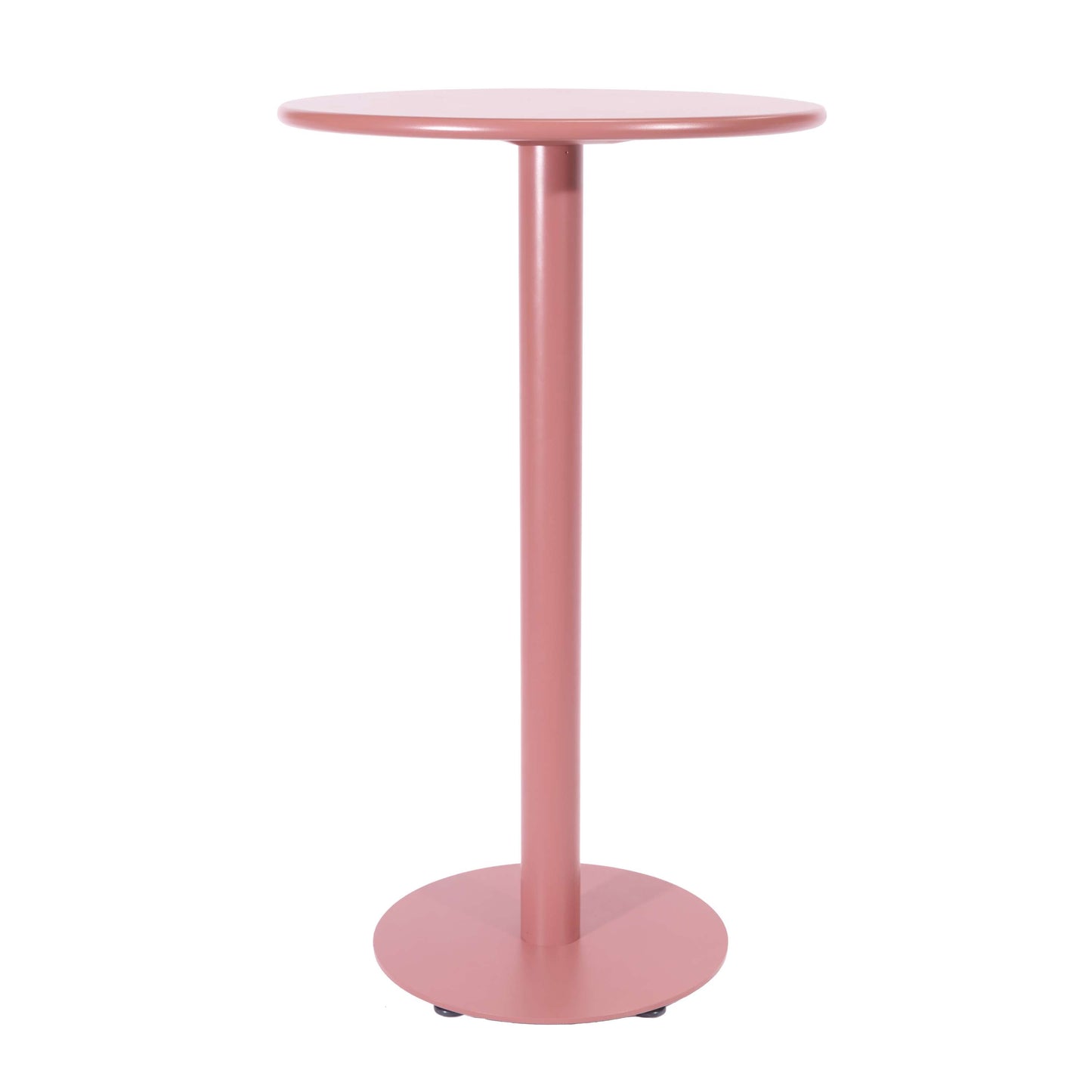 Breeze Aluminium Round Poseur Bar Table | Brick Dust