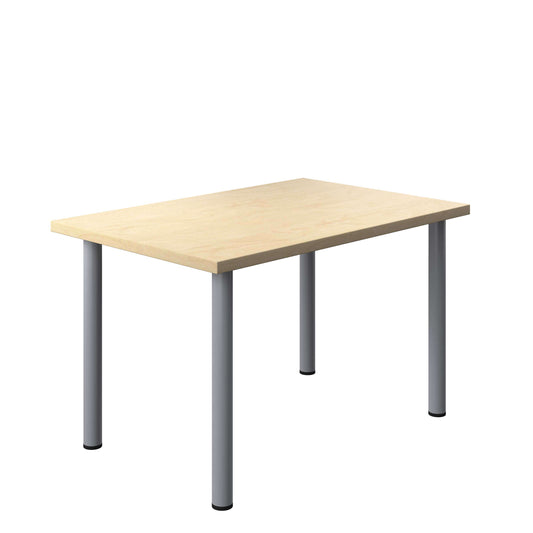 One Fraction Plus Rectangular Meeting Table (FSC) | 1200X800 | Maple/Silver
