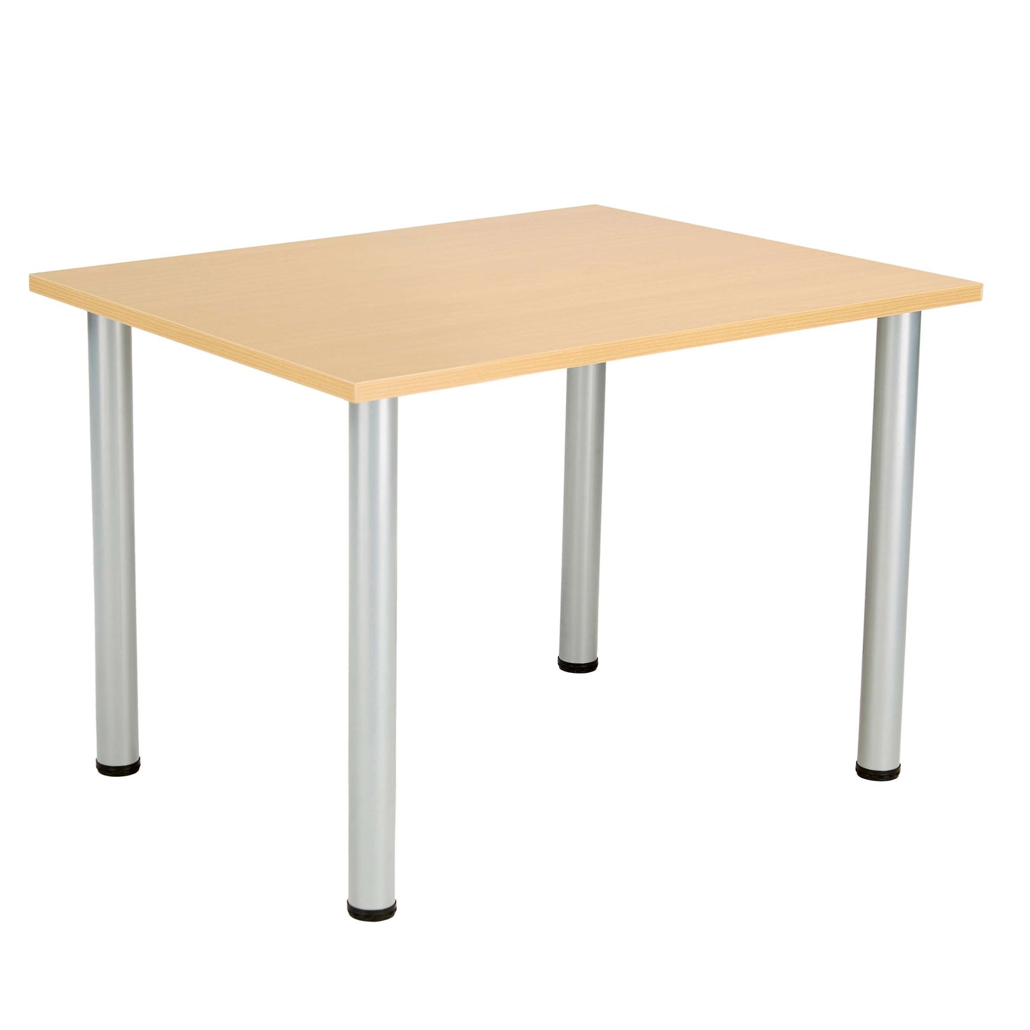 One Fraction Plus Rectangular Meeting Table (FSC) | 1200X800 | Nova Oak/Silver