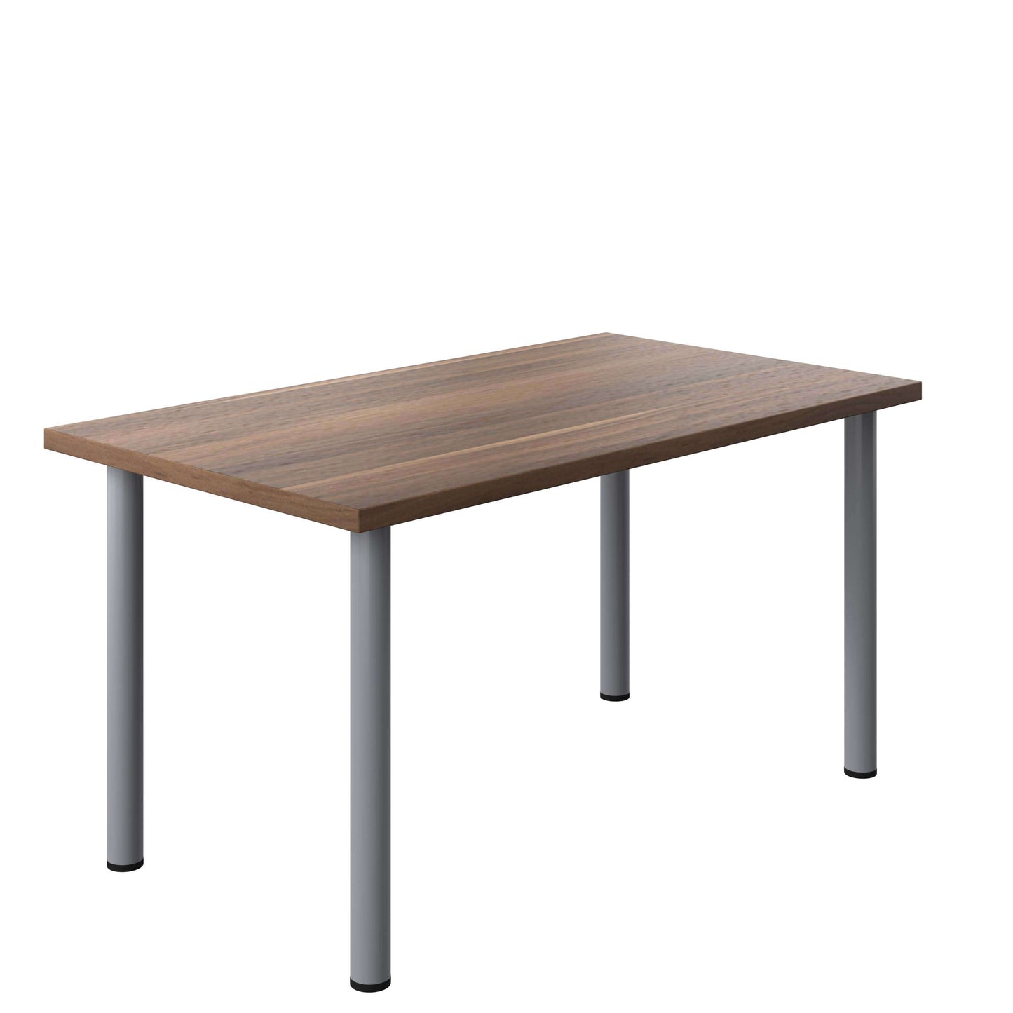 One Fraction Plus Rectangular Meeting Table (FSC) | 1400X800 | Dark Walnut/Silver