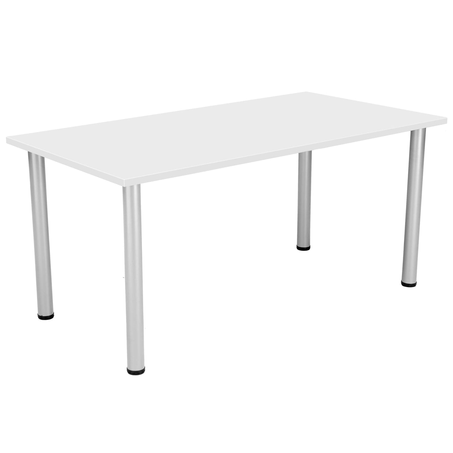 One Fraction Plus Rectangular Meeting Table (FSC) | 1600X800 | White/Silver