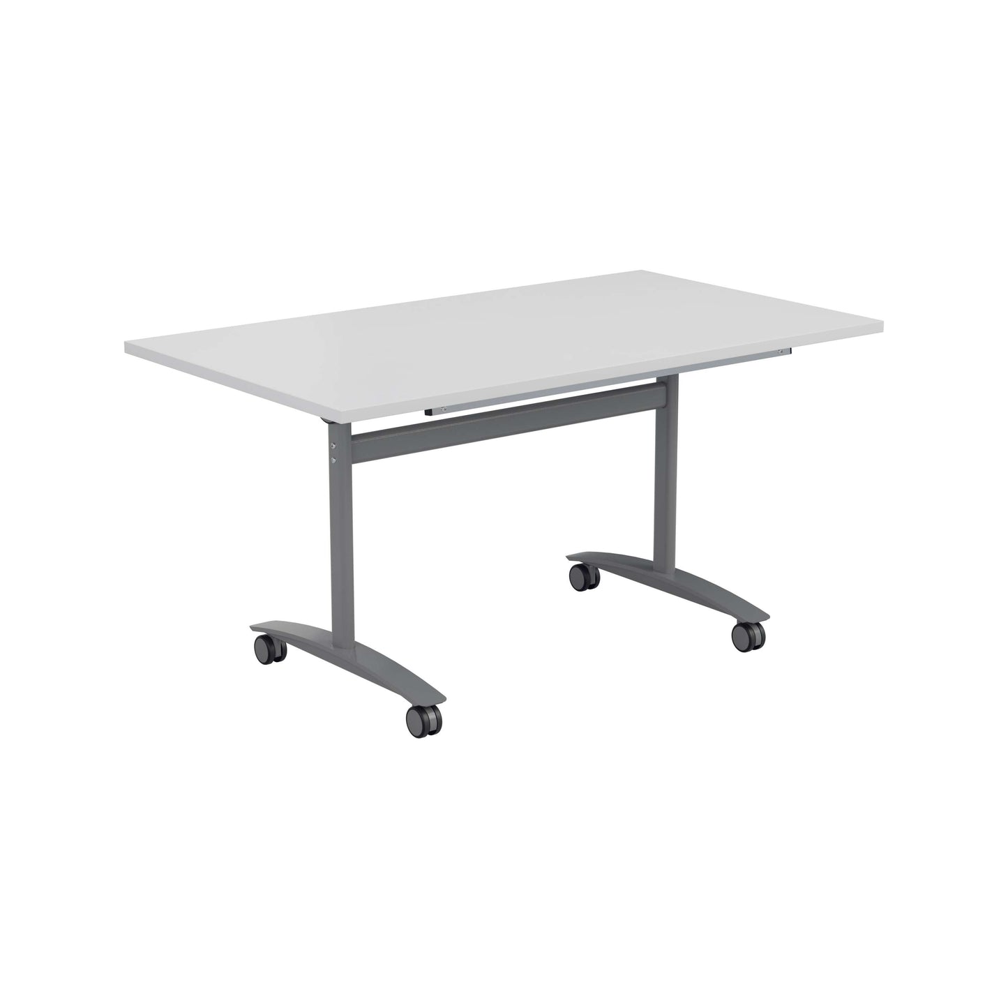 One Rectangular Tilting Table (FSC) | 1600 X 800 | White/Silver
