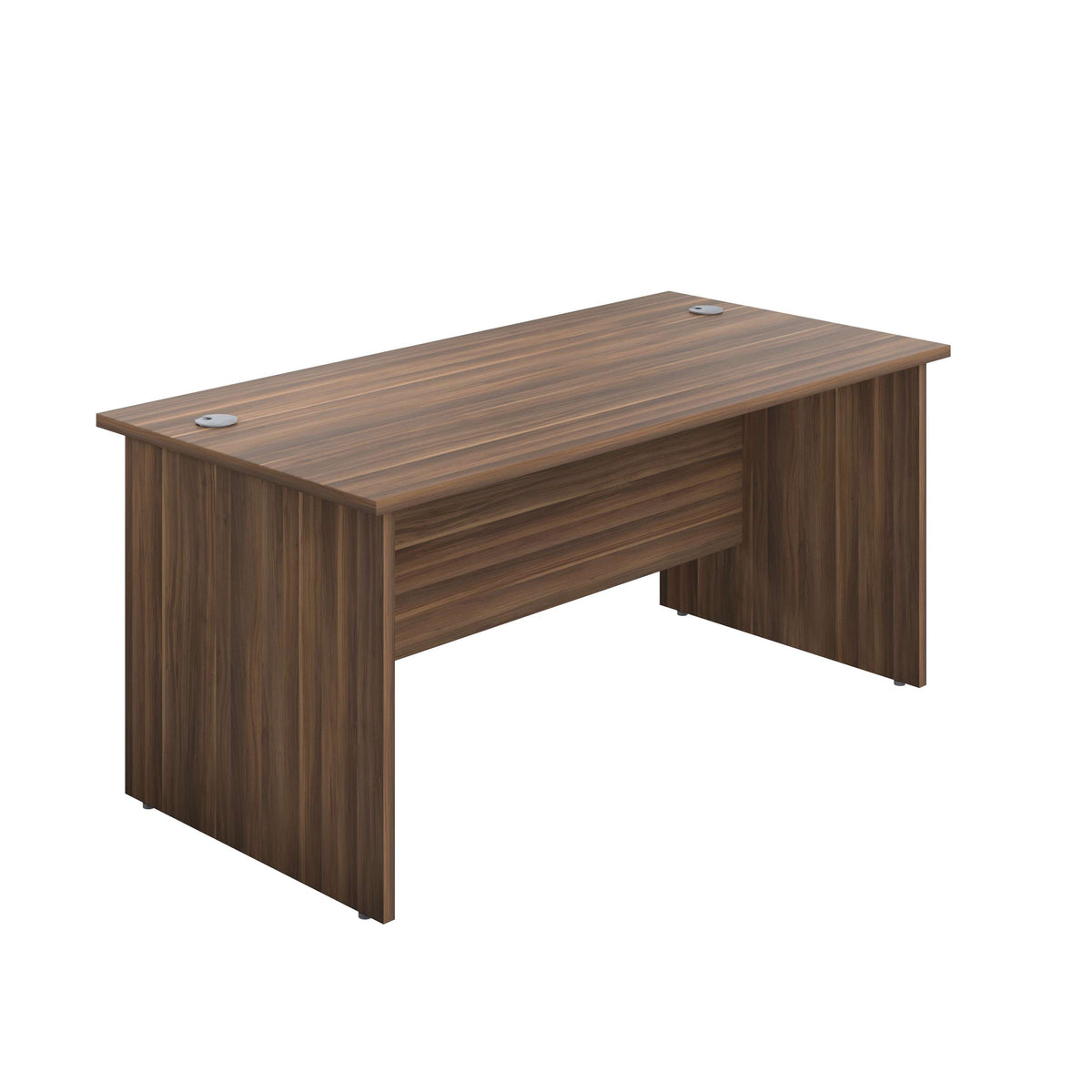 Panel Rectangular Desk: 600mm Deep | 1200X600 | Dark Walnut
