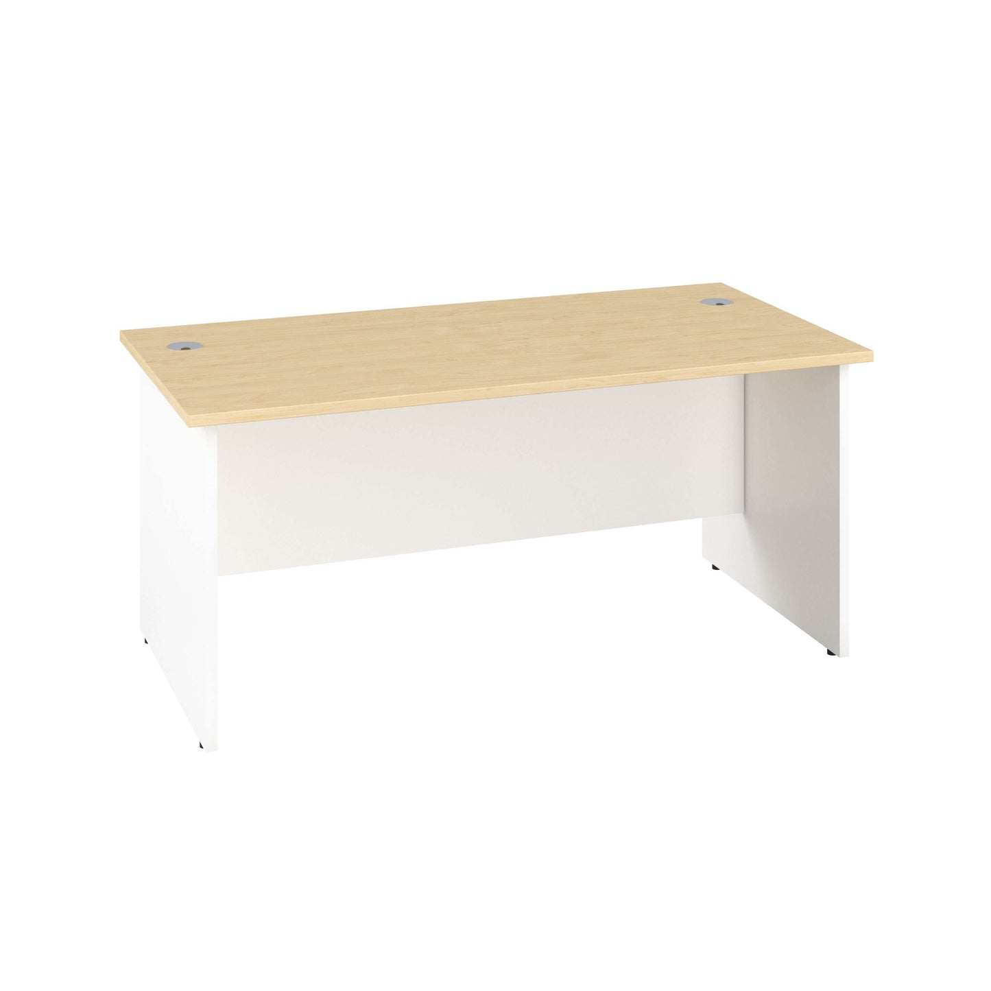Panel Rectangular Desk: 800mm Deep | 1800X800 | Maple/White