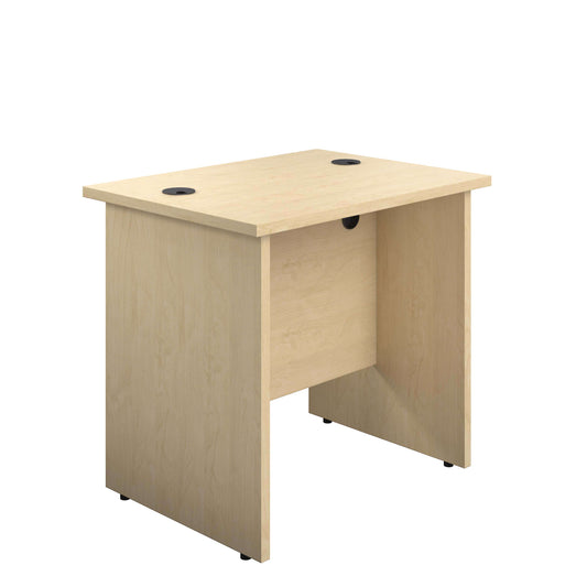 Panel Rectangular Desk: 600mm Deep | 800X600 | Maple