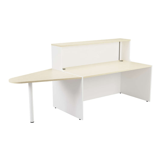 Reception Unit with Extension (FSC) | 1400 | Maple/White