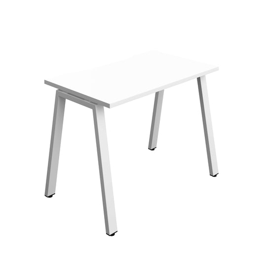 Synergy Bench with Cut Out: 1 Person (FSC) : A-Frame Leg : 1000 | 600 | White/White