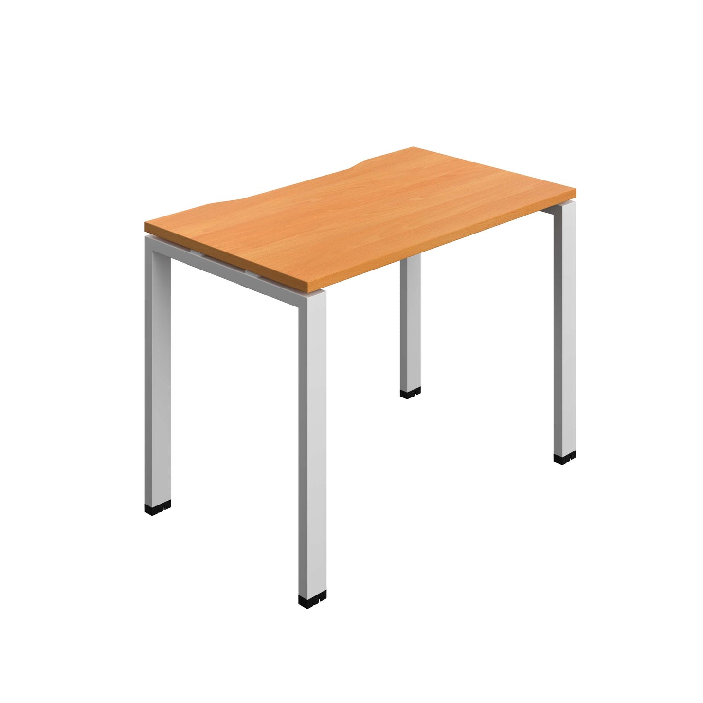 Synergy Bench with Cut Out: 1 Person (FSC) : Goal Post Leg : 1000 | 600 | Beech/Silver
