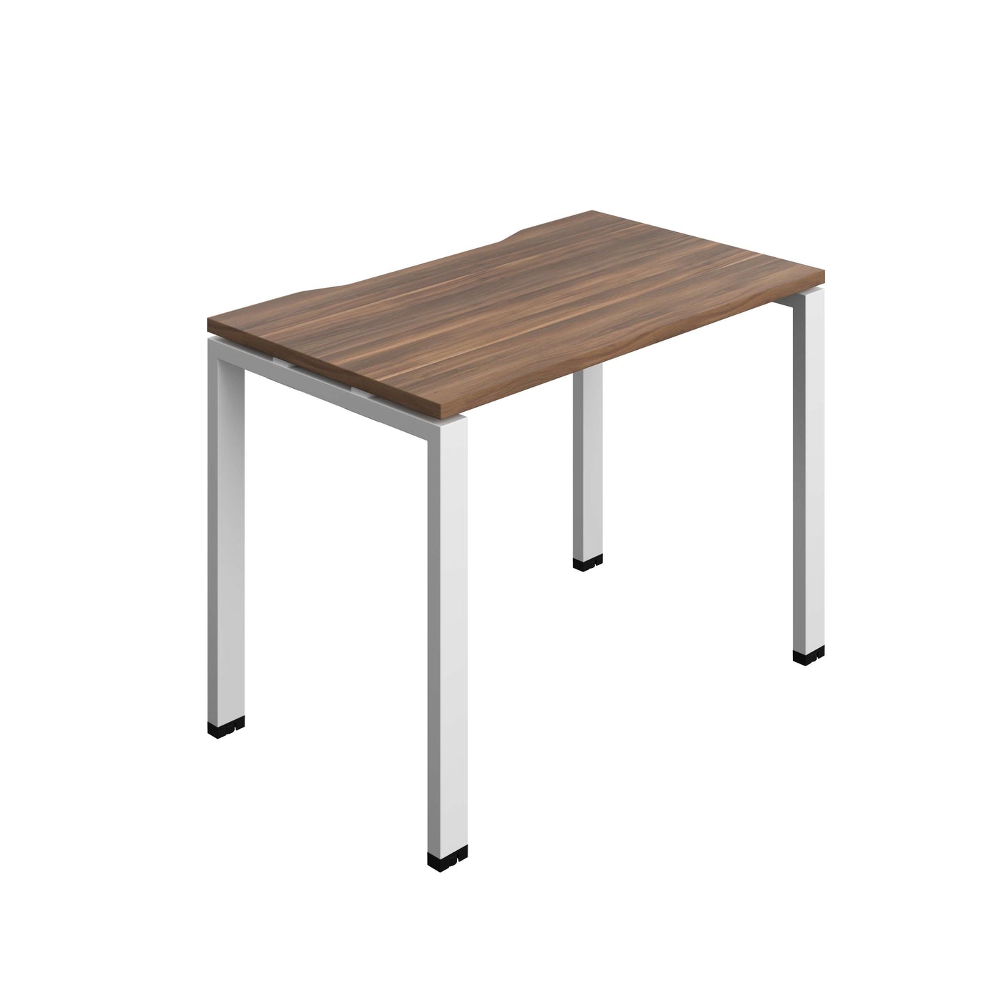 Synergy Bench with Cut Out: 1 Person (FSC) : Goal Post Leg : 1000 | 600 | Dark Walnut/White