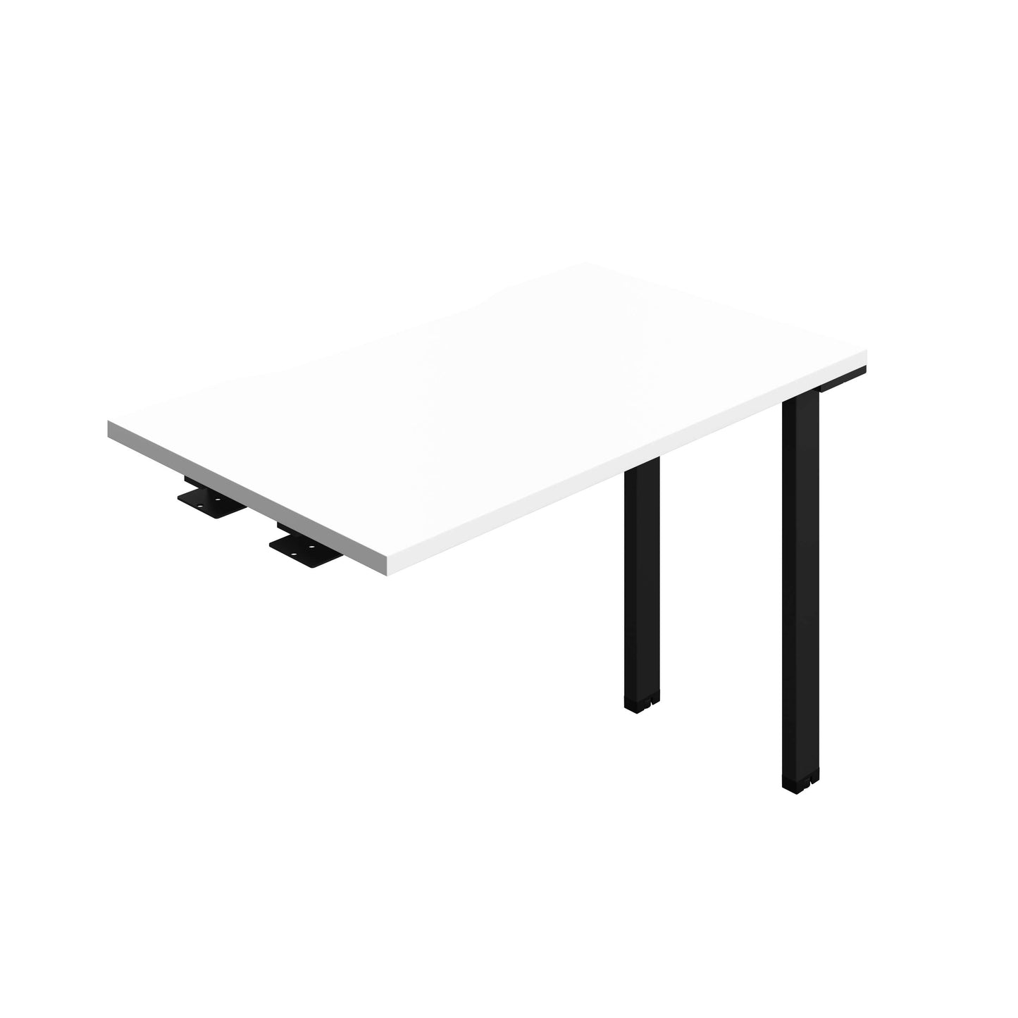 Synergy Bench Extension with Cut Out: 1 Person (FSC) : 1000 | 600 | White/Black