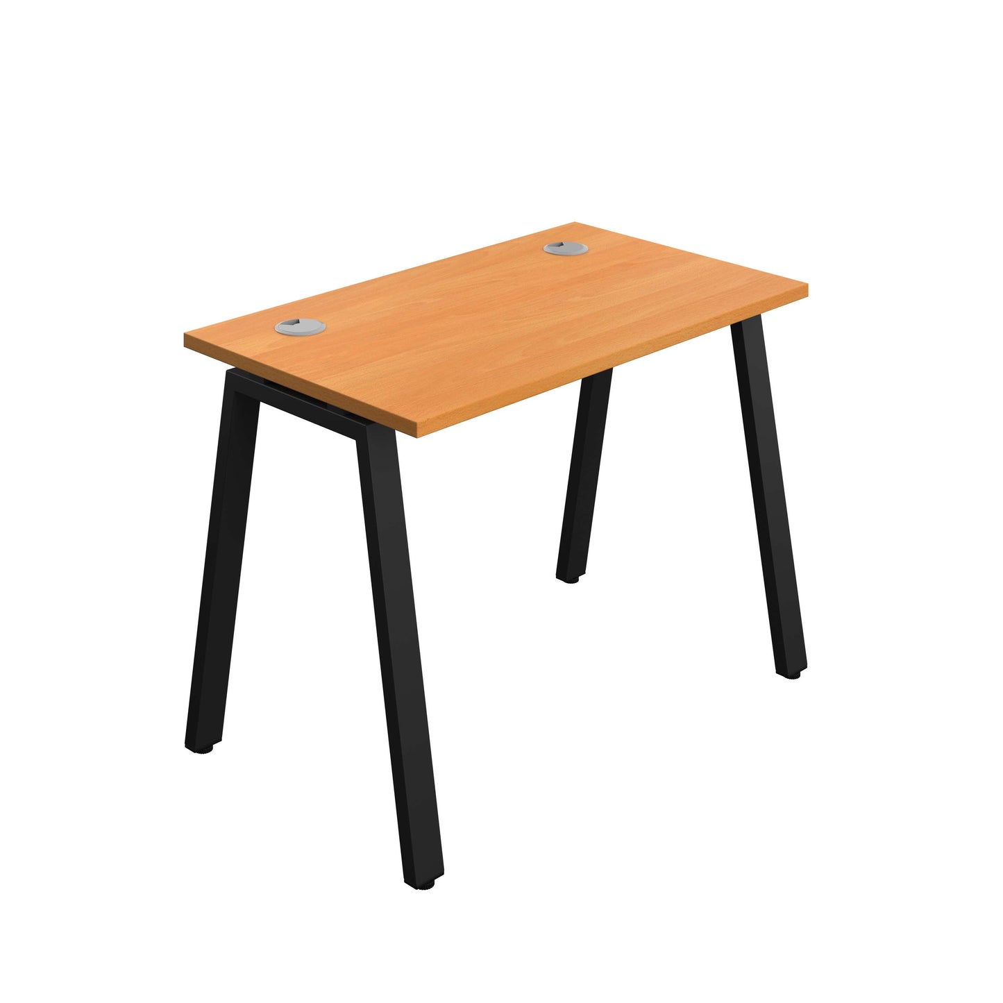 Synergy Bench with Cable Ports: 1 Person (FSC) : A-Frame Leg : 1000 | 600 | Beech/Black