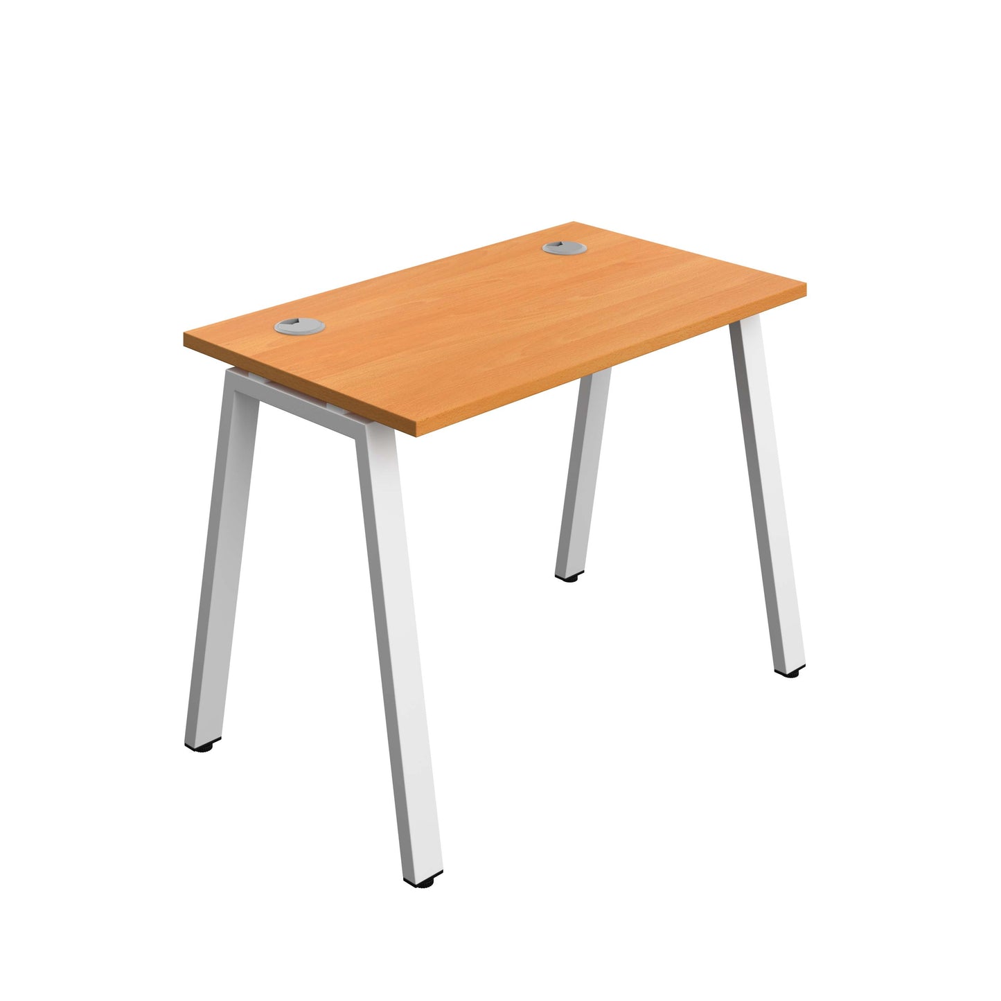 Synergy Bench with Cable Ports: 1 Person (FSC) : A-Frame Leg : 1000 | 600 | Beech/White