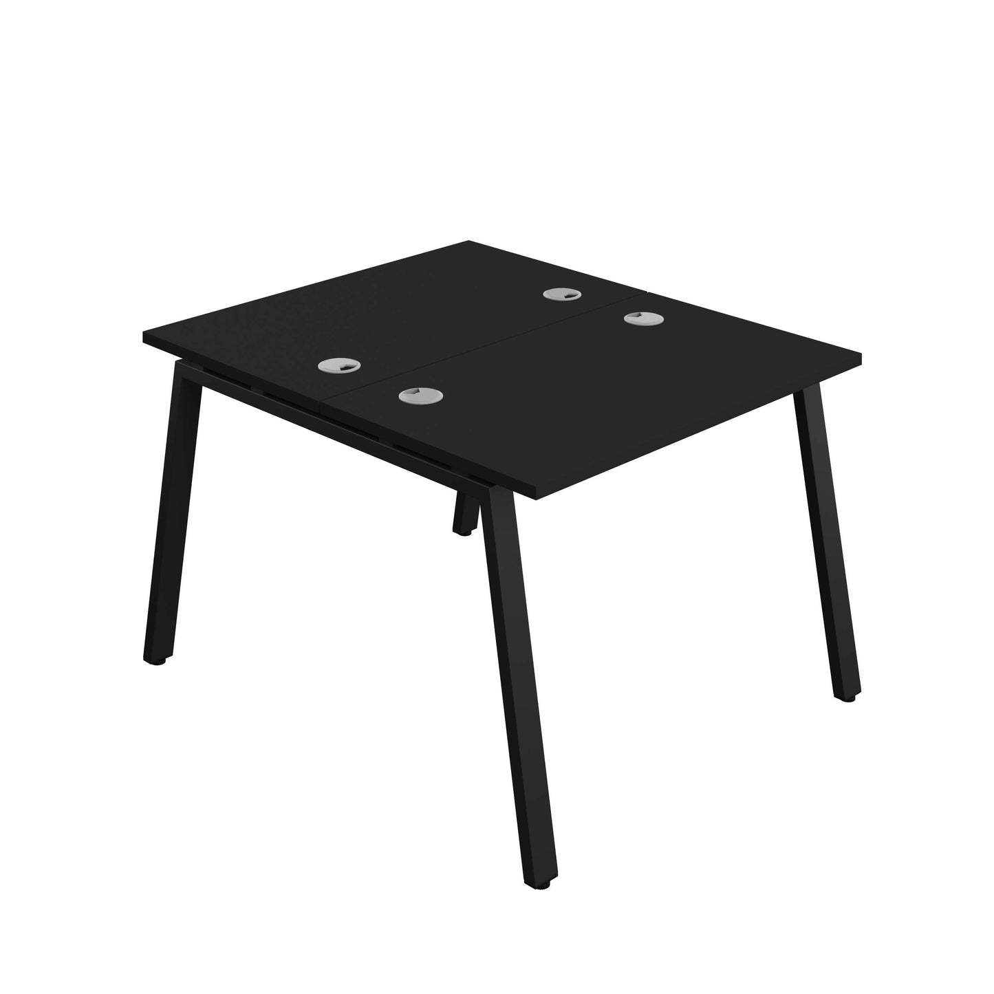 Synergy Bench with Cable Ports: 2 Person (FSC) : A-Frame Leg : 1000 | 600 | Black/Black