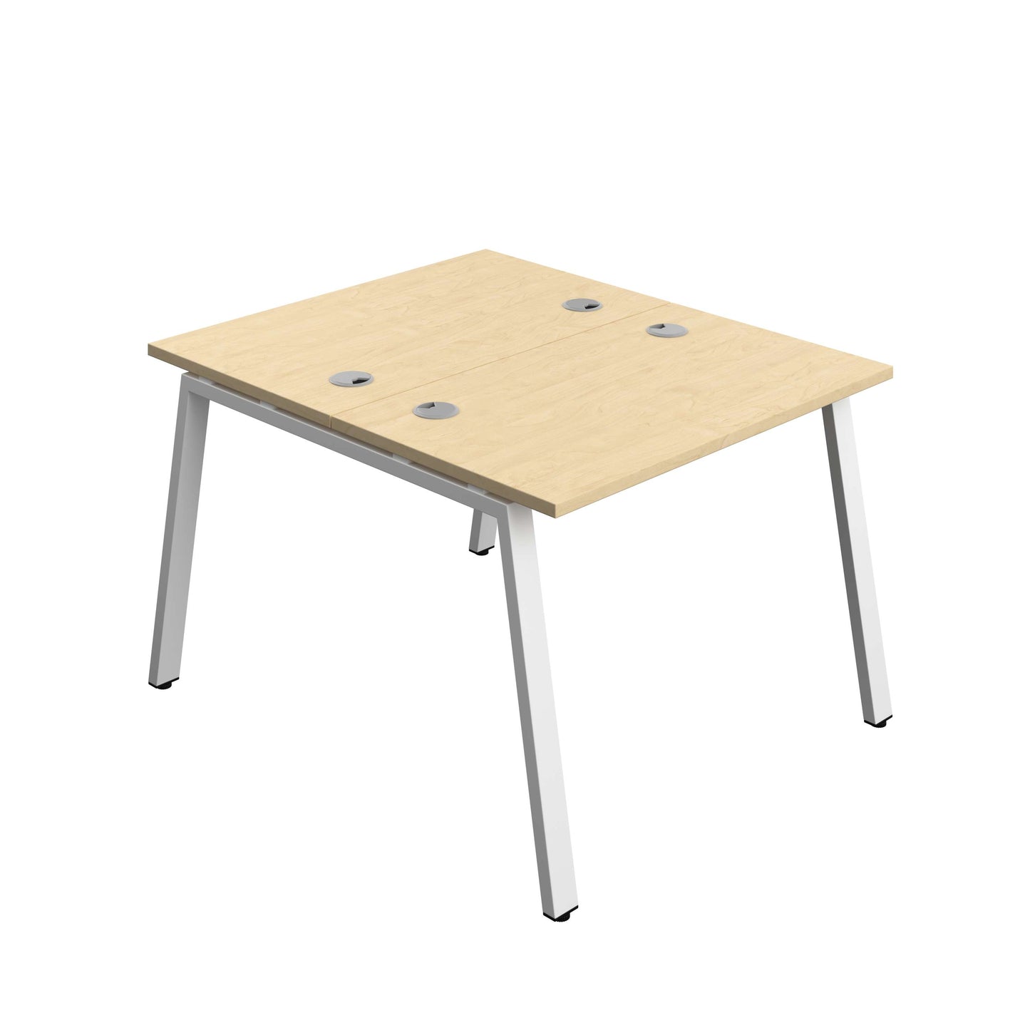 Synergy Bench with Cable Ports: 2 Person (FSC) : A-Frame Leg : 1000 | 600 | Maple/White