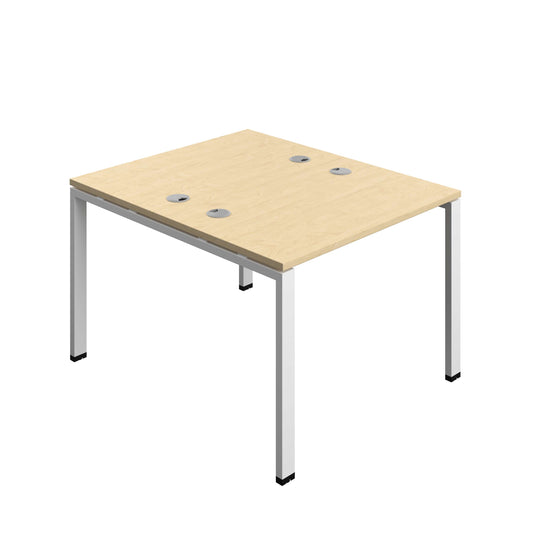 Synergy Bench with Cable Ports: 2 Person (FSC) : Goal Post Leg : 1000 | 600 | Maple/White